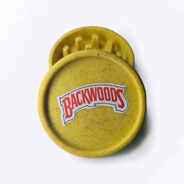 Compact and eco-friendly Backwoods Grinder made from high-quality recycled plastic, perfect for grinding herbs and spices efficiently and affordably.